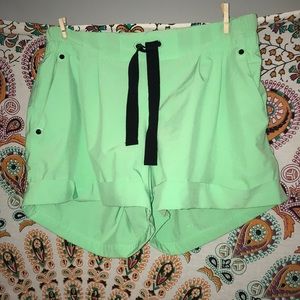 Neon green lululemon shorts!